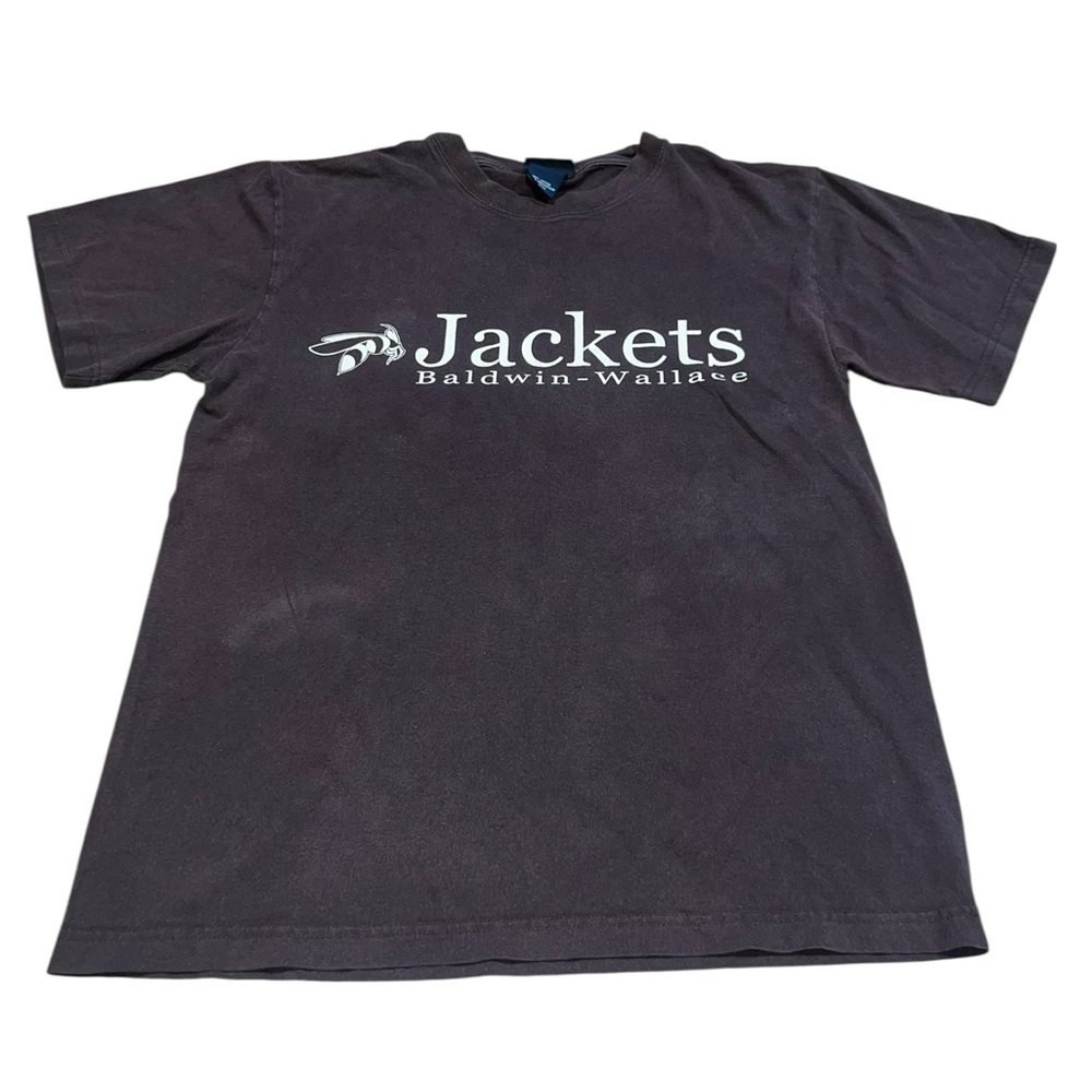 VTG 90s Baldwin-Wallace Yellow Jackets Shirt Browns Size Medium NCAA